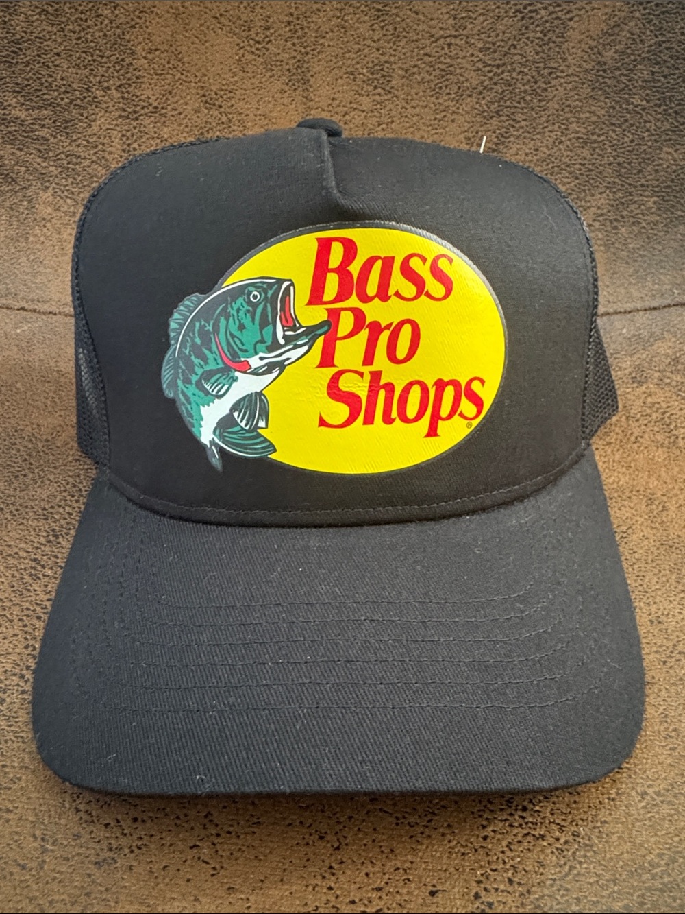 Bass Pro Shops Black Trucker Hat